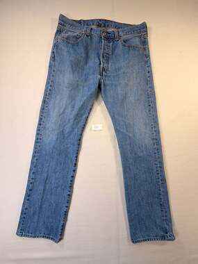 Levis 501 Blue Straight Leg Denim Jeans W34 L32